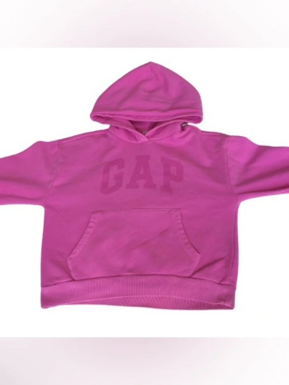 GAP Girls Bubble Gum Pink Pullover Hoodie Sweatshirt